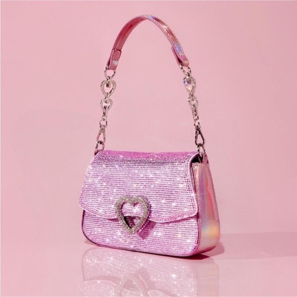Aldo Handbags - Aldo x Barbie Pink Sequin Heart-Detail Shoulder Bag